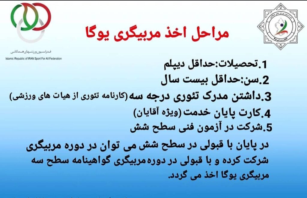 جدول مربیگری درجه سه یوگا